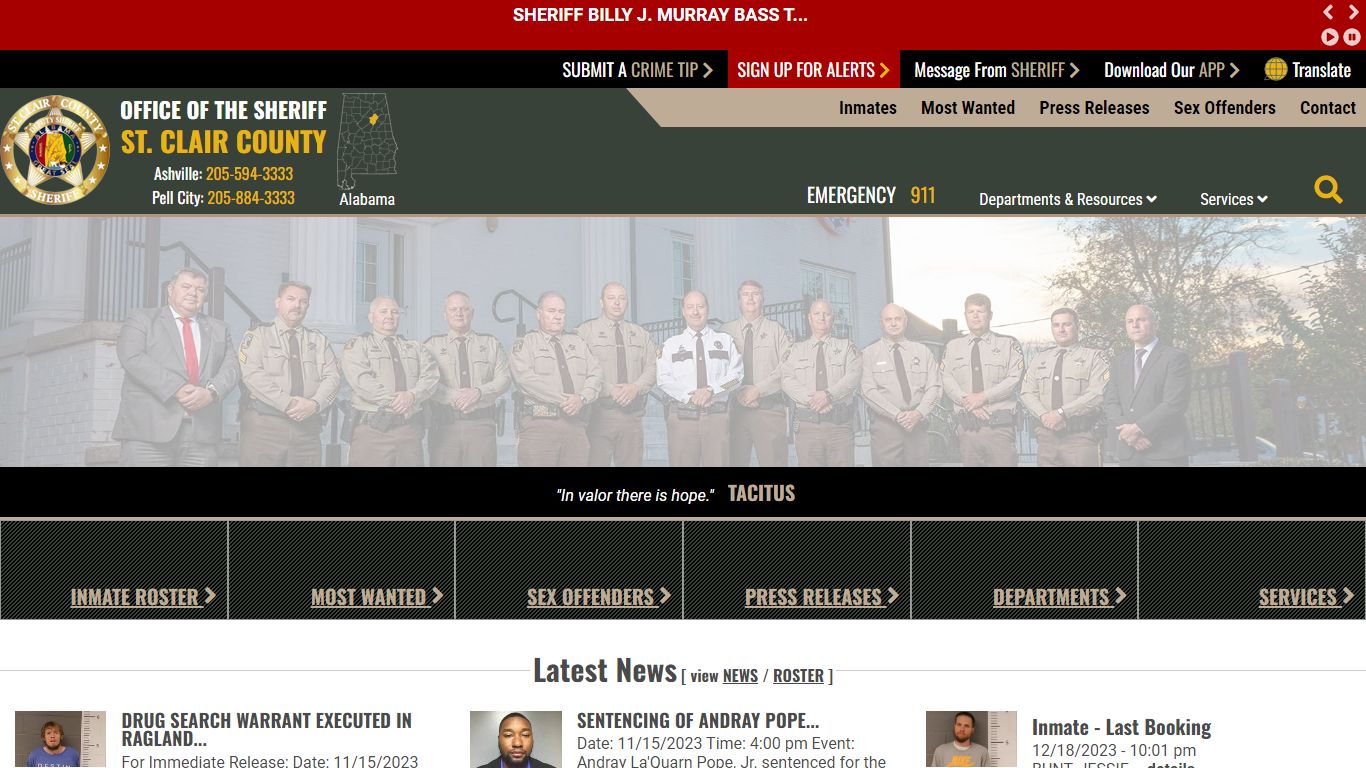 Inmate Roster - Current Inmates Booking Date Descending - St. Clair ...